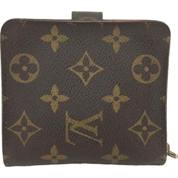 615148T Louis Vuitton Wallet Compact Zip Brown Monogram - Picture 2 of 9
